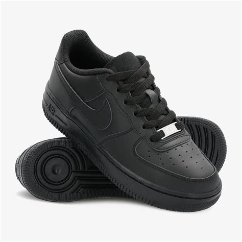 Kinder Schwarz Air Force 1 Schuhe (5) 